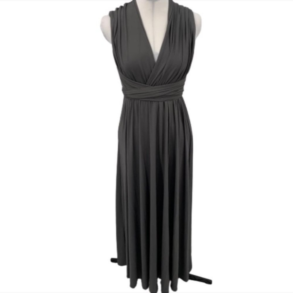 CLOTHINK Wrap Maxi Dress